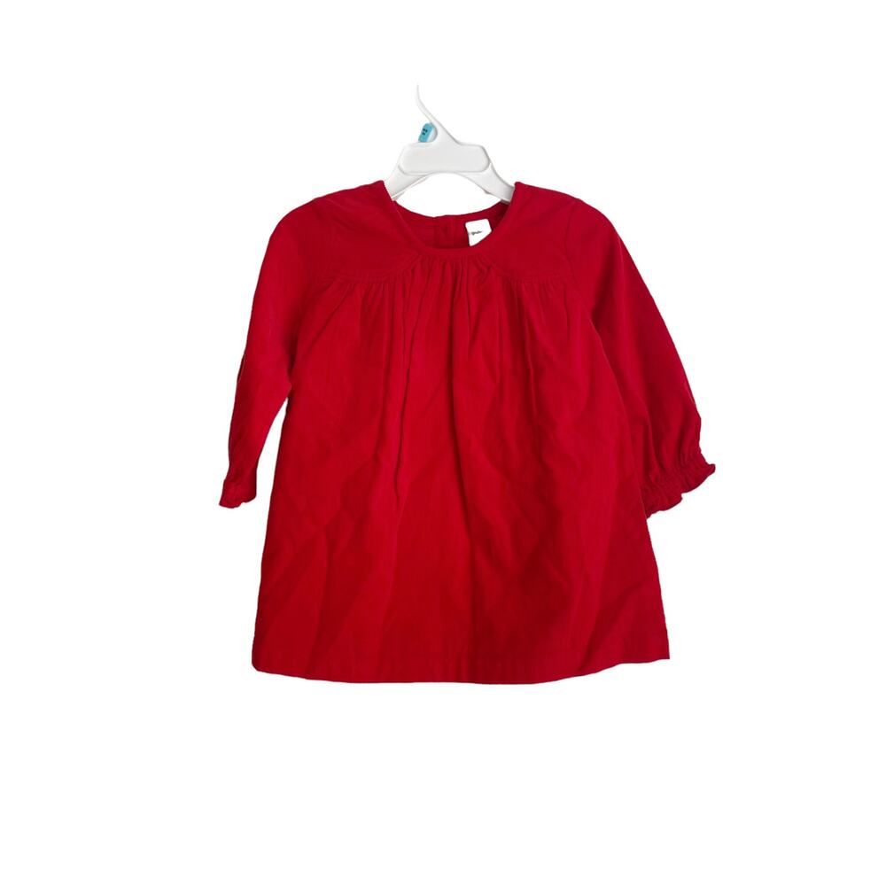 Nordstrom Baby Long Sleeve Knit Cotton Dress W/Bloomers 2PC Red Size 12M NWT
